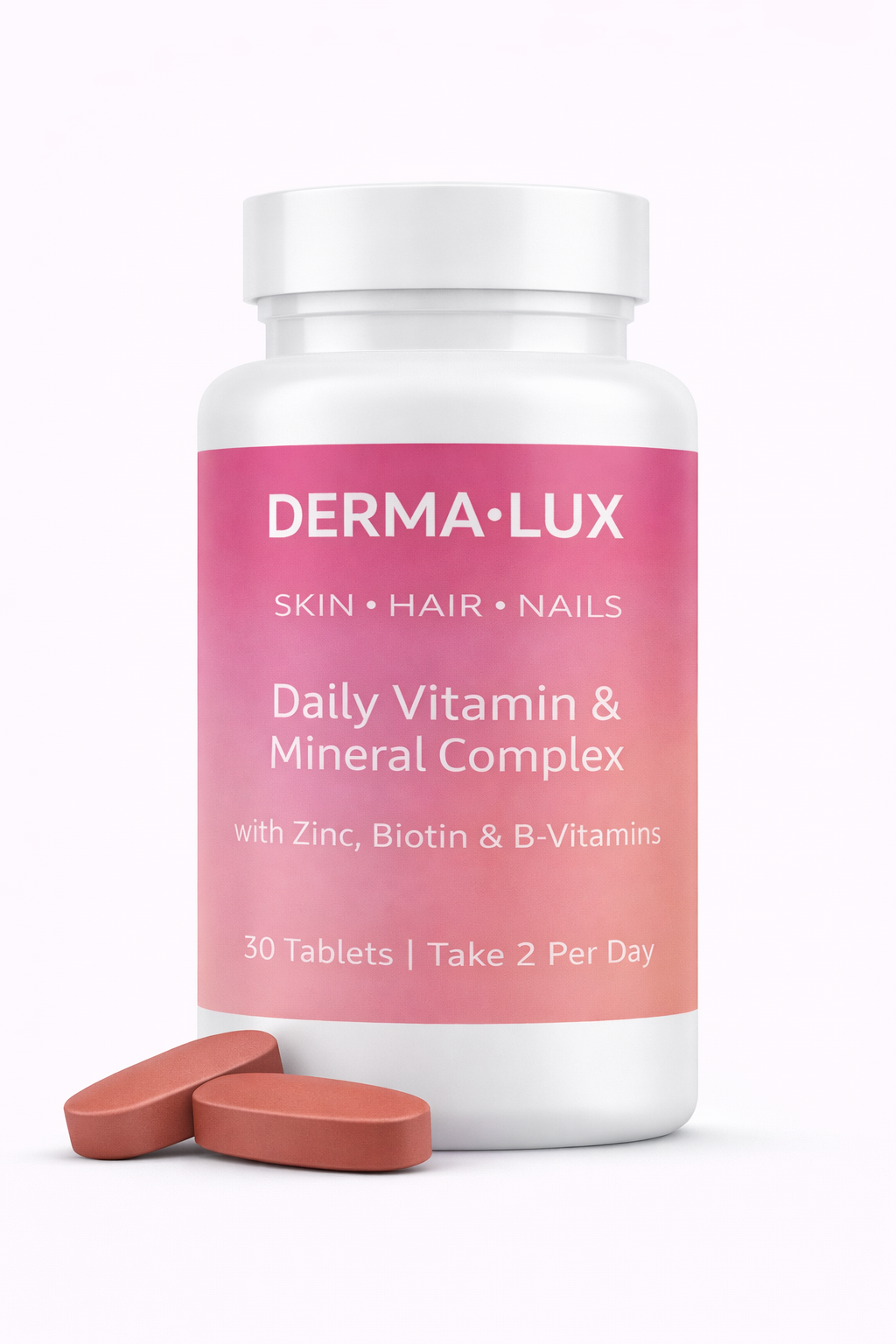 DERMA LUX Skin • Hair • Nails – 30 Tablets – Daily Beauty Vitamin Complex