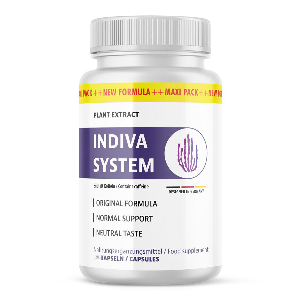 Indiva System Fat Burning Supplement – Powerful Appetite Control for Men and Women (30 Capsules)