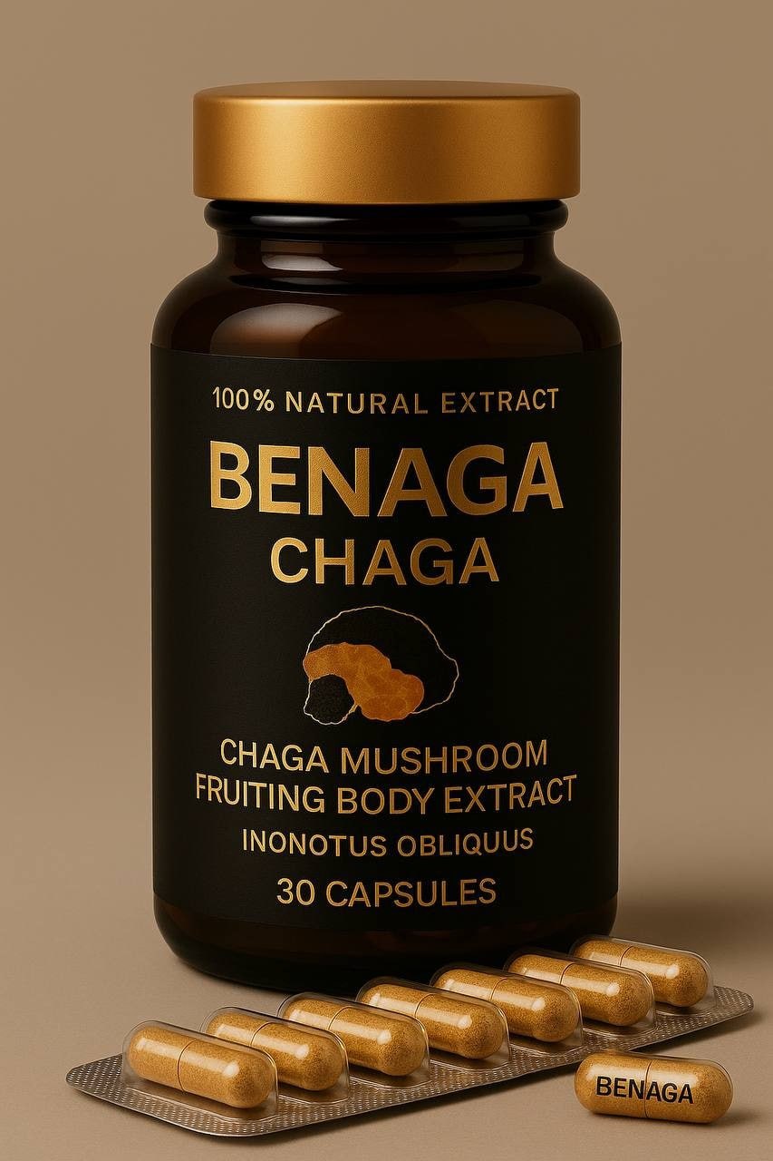 BENAGA CHAGA – Vitality & Energy Support (30 Capsules)