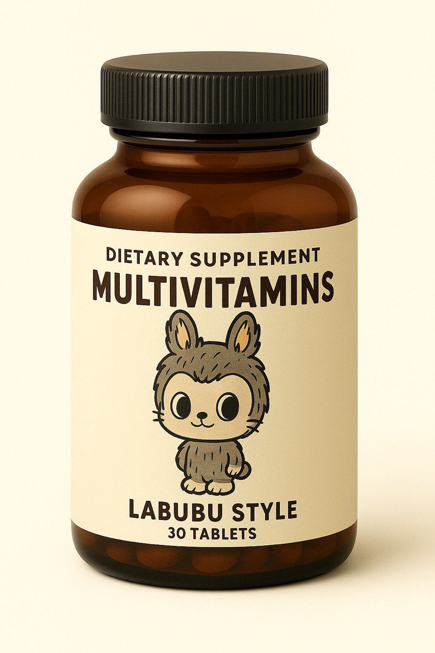 LABUBU Style Super Multivitamins – Ultimate Daily Boost for Energy, Immunity & Vitality (30 Tablets)
