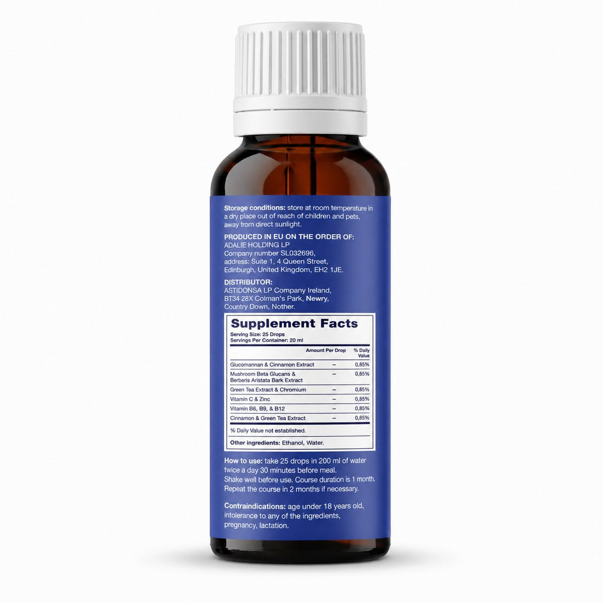Glutadrops – Blood Sugar Balance & Metabolic Support Drops – 20 ml