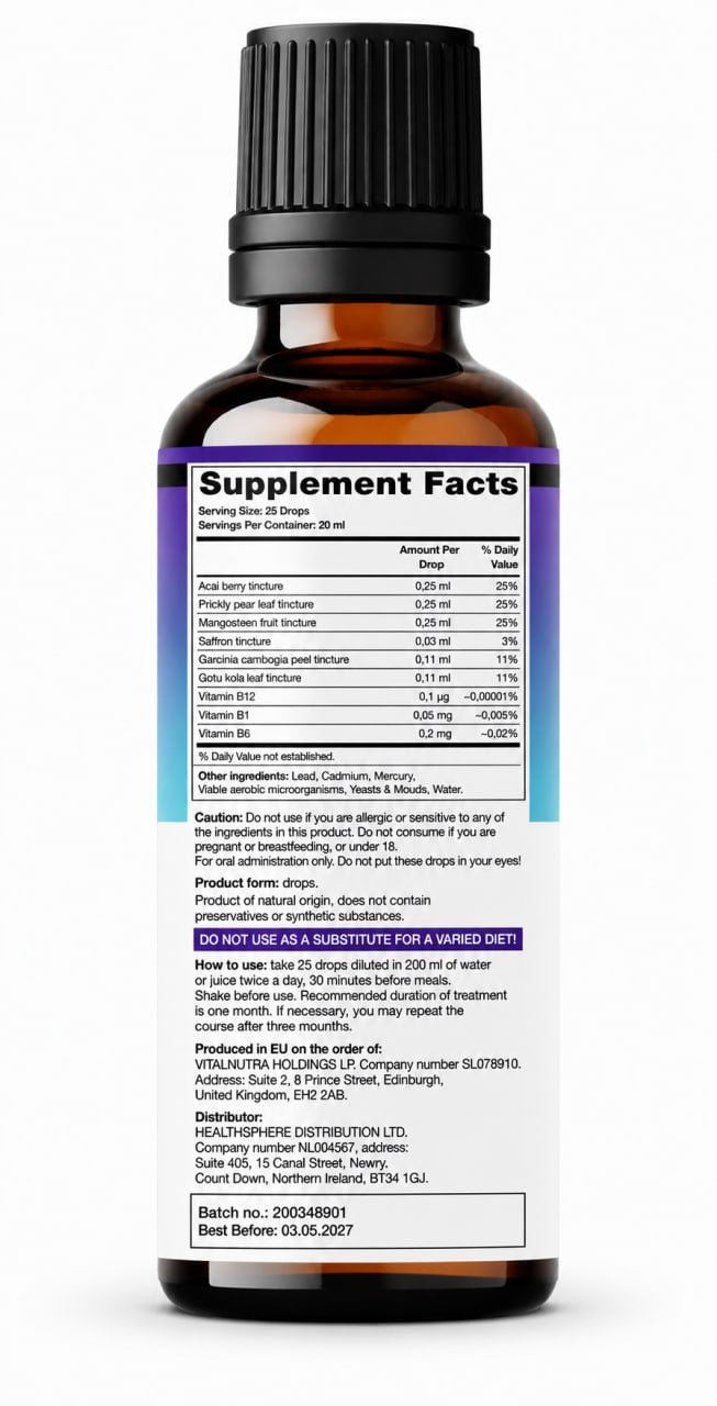 KETO Drops – Weight Management & Metabolism Support Drops – 20 ml