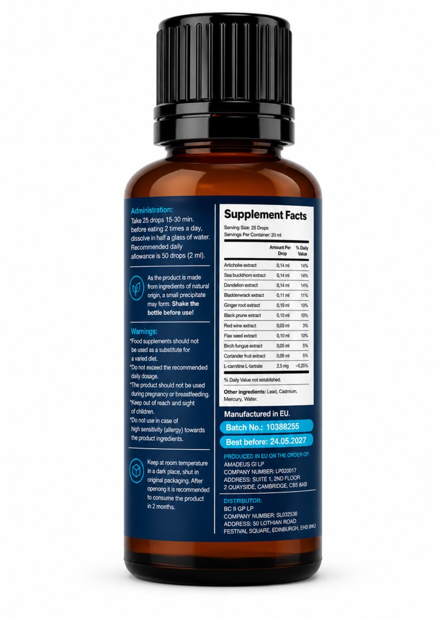 Farmacin Drops – Digestive Cleanse & Wellness Support Drops – 20 ml