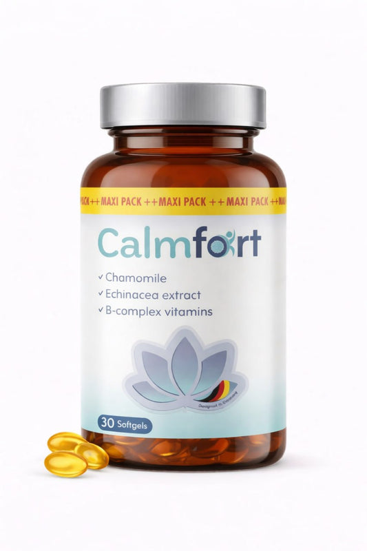 Calmfort – Nighttime Relaxation & Restful Sleep Dietary Supplement – 30 Softgels