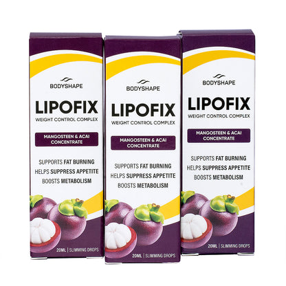 LIPOFIX Drops – Supporto naturale per la gestione del peso e la vitalità con mangostano (20 ml)