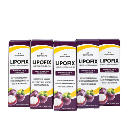 Gotas LIPOFIX: apoyo natural para el control del peso y la vitalidad con mangostán (20 ml)