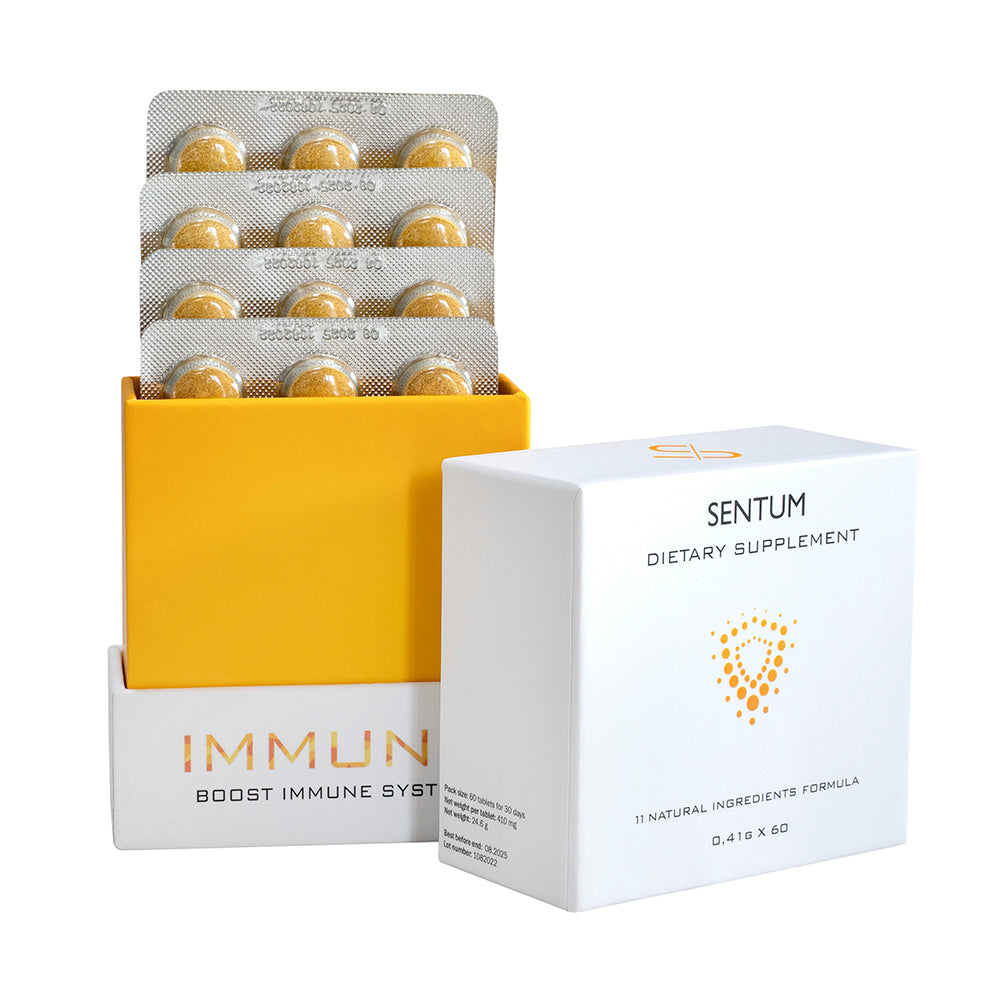 Sentum Immune Caps: refuerzo inmunológico natural para una mayor protección y vitalidad (60 cápsulas)