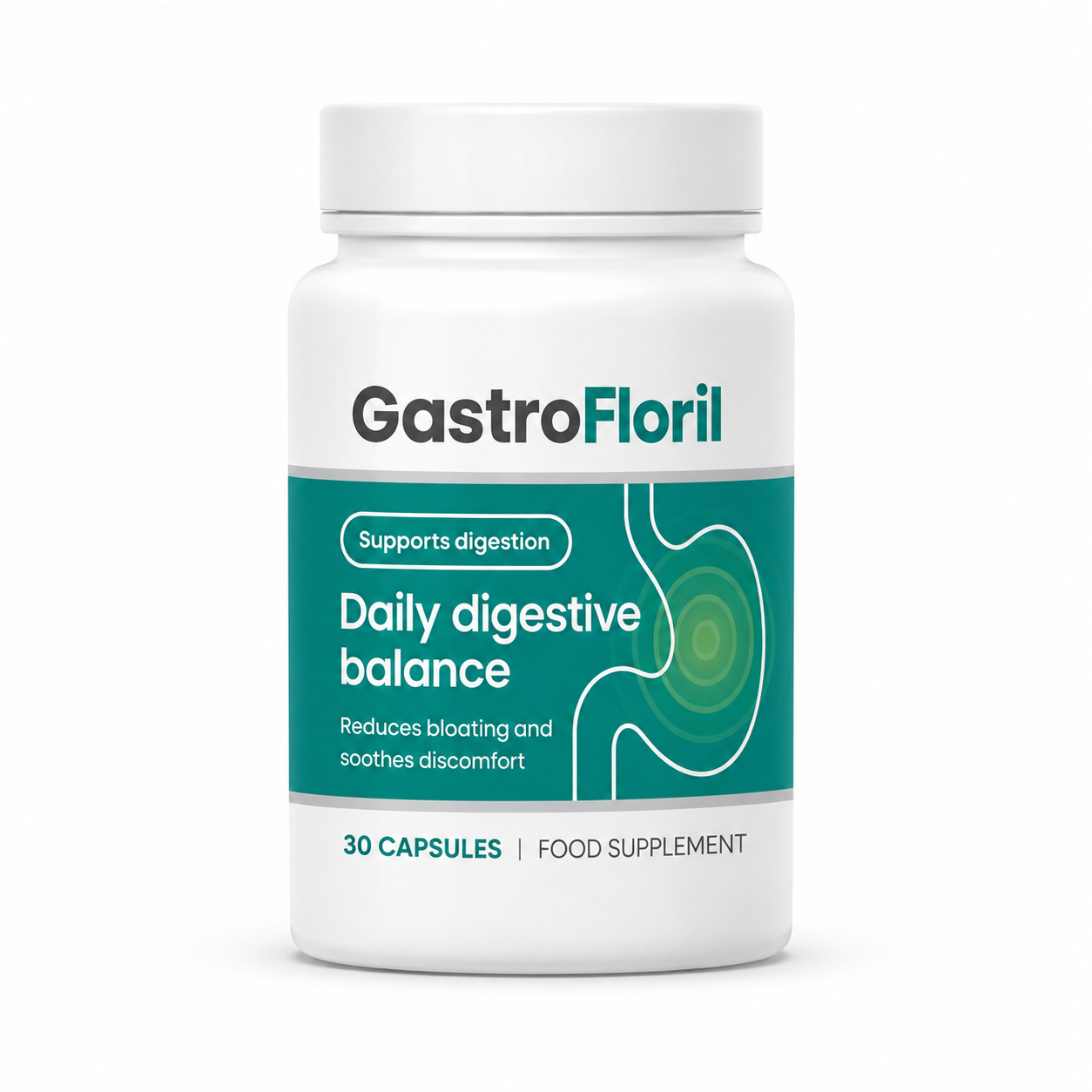 GastroFloril – Digestive & Gut Wellness Support – 30 capsules