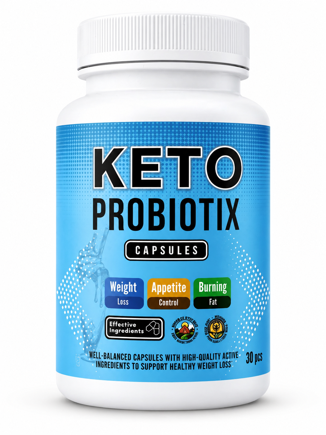 KETO Probiotix – Weight Management & Metabolism Support – 30 Capsules
