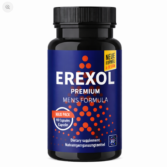 Erexol (30 Capsules) – Male Vitality and Performance Support Supplement