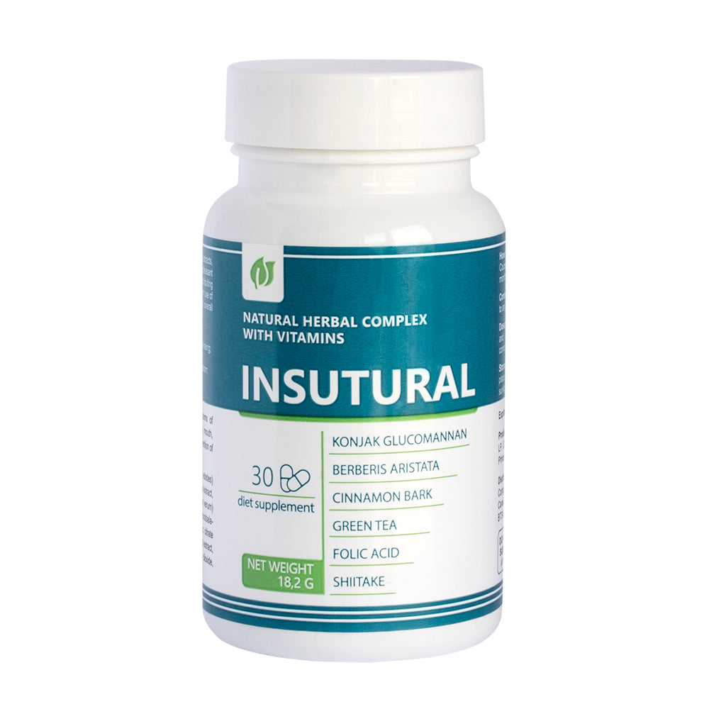 INSUTURAL CAPS – Natural Support for Balanced Blood Sugar, Metabolism, and Vitality (30 Capsules)