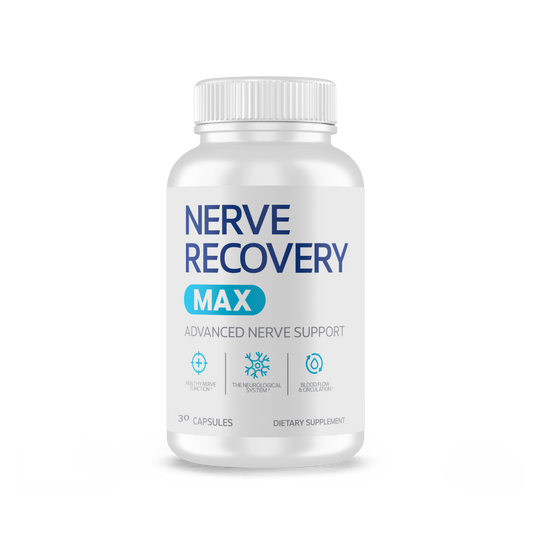 Nerve REcovery Max Nerve Support Supplement, 30 Capsules to Support Neurological System, Promotes Blood Flow and Circulation