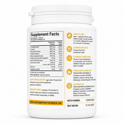 My SUGAR – Blood Sugar Balance & Metabolic Support Capsules – 30 capsules