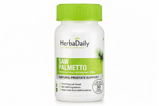 HerbaDaily - Saw Palmetto – 30 Veggie Capsules (Dietary Supplement)
