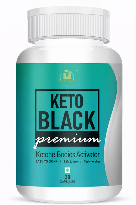 Keto Black – 30 Capsules Dietary Supplement for Keto Lifestyle & Metabolism Support