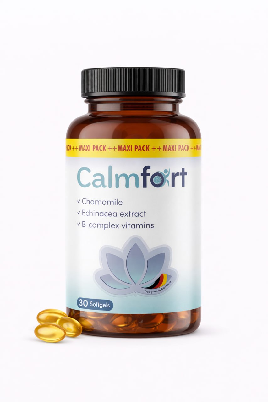 Calmfort – Nighttime Relaxation & Restful Sleep Dietary Supplement – 30 Softgels