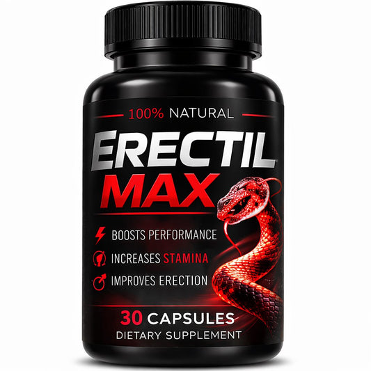 Erectil Max – Men's Vitality & Performance Support Capsules - 30 Caps