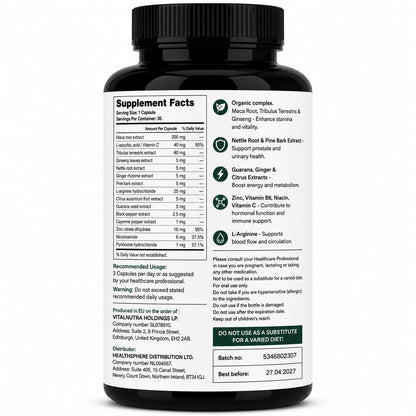 Penaxim – Men’s Vitality & Daily Balance Support – 30 Capsules