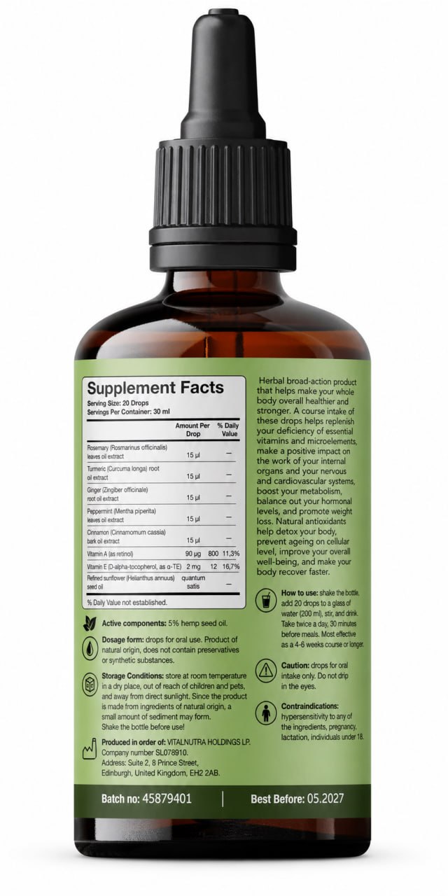 Slimogi – Weight Management & Metabolism Support Drops – 30 ml