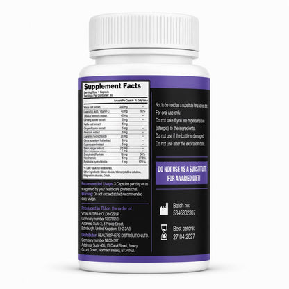 Lovex – Male Vitality & Performance Support Capsules – 30 capsules