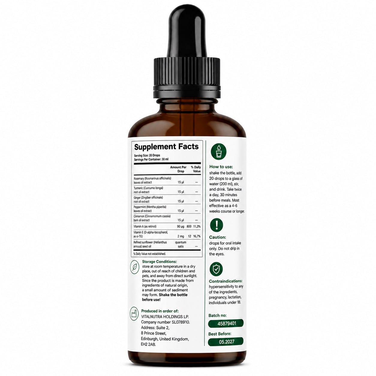 TrimDrops – Digestive Cleanse & Wellness Support Drops – 30 ml