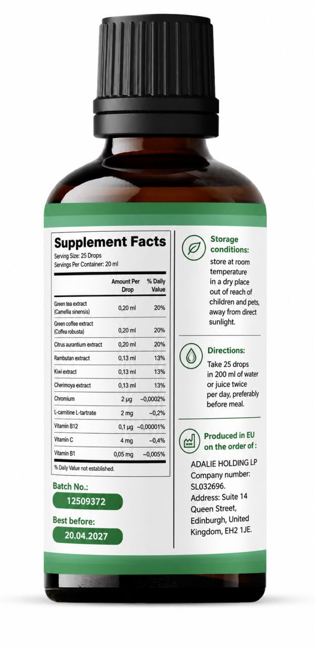 CB SLIM – Weight Management & Metabolism Support Drops – 20 ml