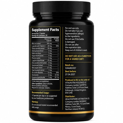 Erect Potent – Male Vitality & Performance Support Capsules – 30 capsules