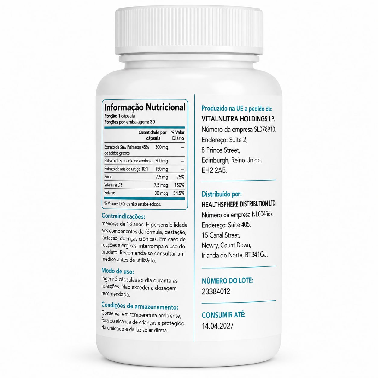 XTRASIZE – Male Vitality & Performance Support Capsules – 30 capsules