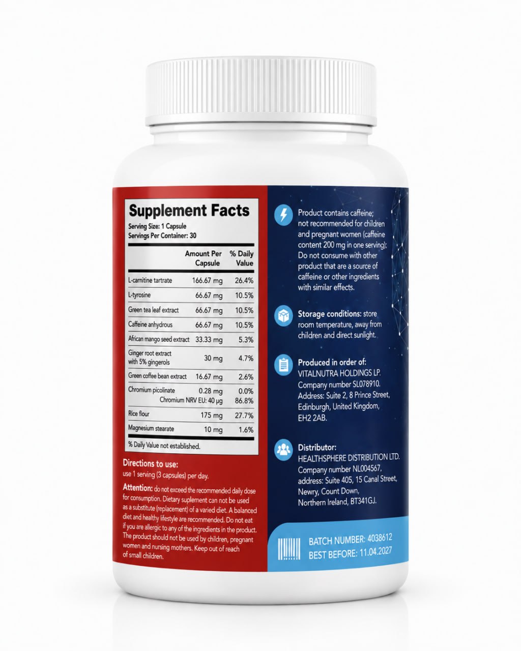Alviona – Weight Management & Metabolism Support Capsules – 30 capsules