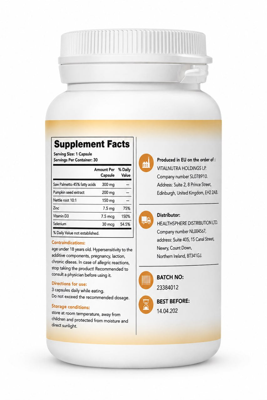 Maxatin – Male Vitality & Performance Support Capsules – 30 capsules