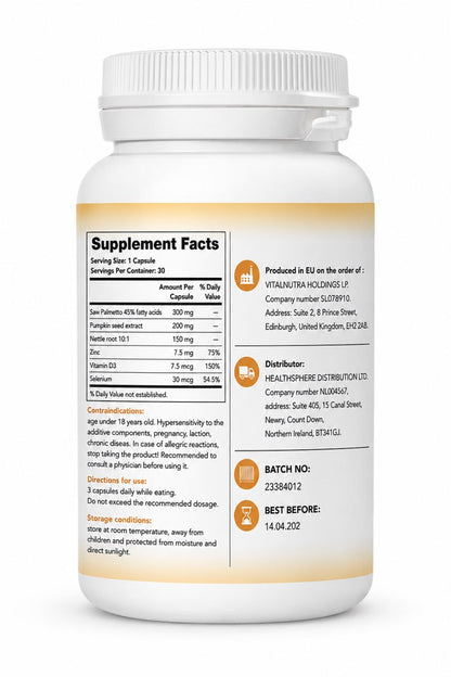 Maxatin – Male Vitality & Performance Support Capsules – 30 capsules