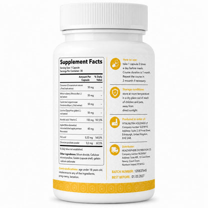 ProCholterol – Blood Sugar Balance & Metabolic Support Capsules – 30 capsules