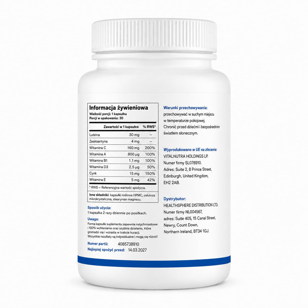 Maxiluten – Vision & Eye Wellness Support – 30 capsules