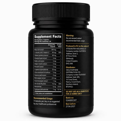 Men's Factory – Male Vitality & Performance Support – 30 capsules