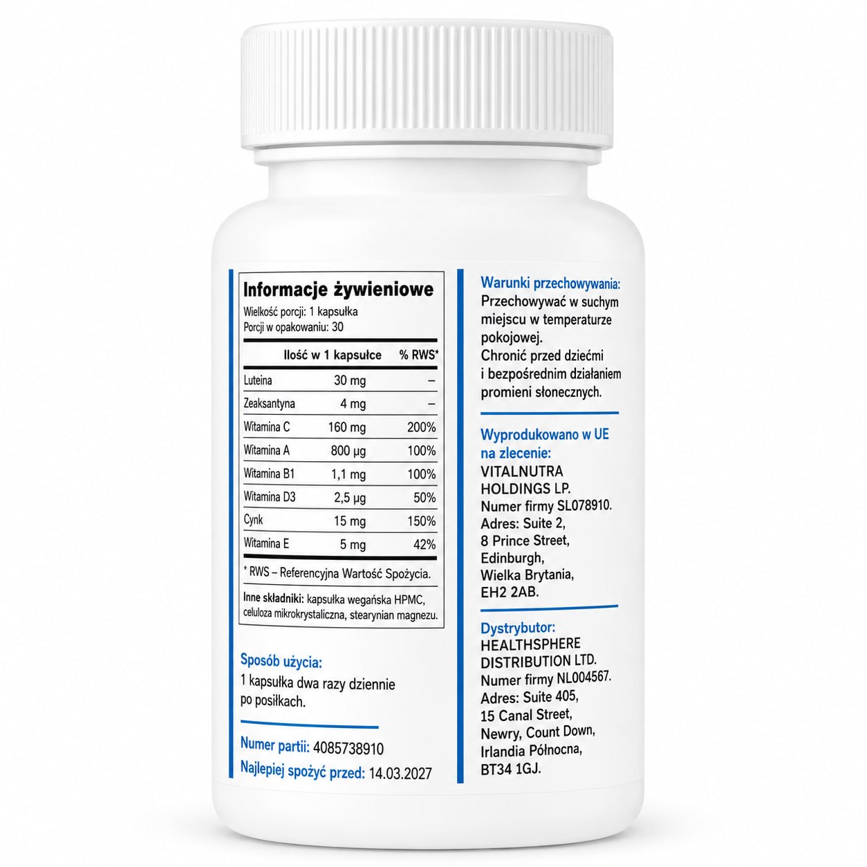 Razetiw – Vision & Eye Wellness Support – 30 capsules
