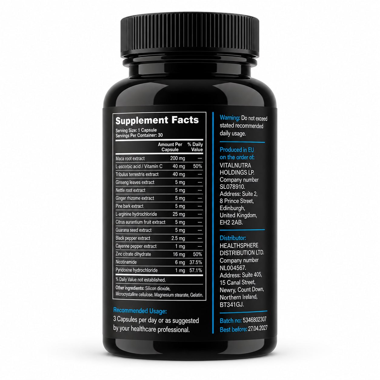 Adectal – Male Vitality & Performance Support – 30 capsules