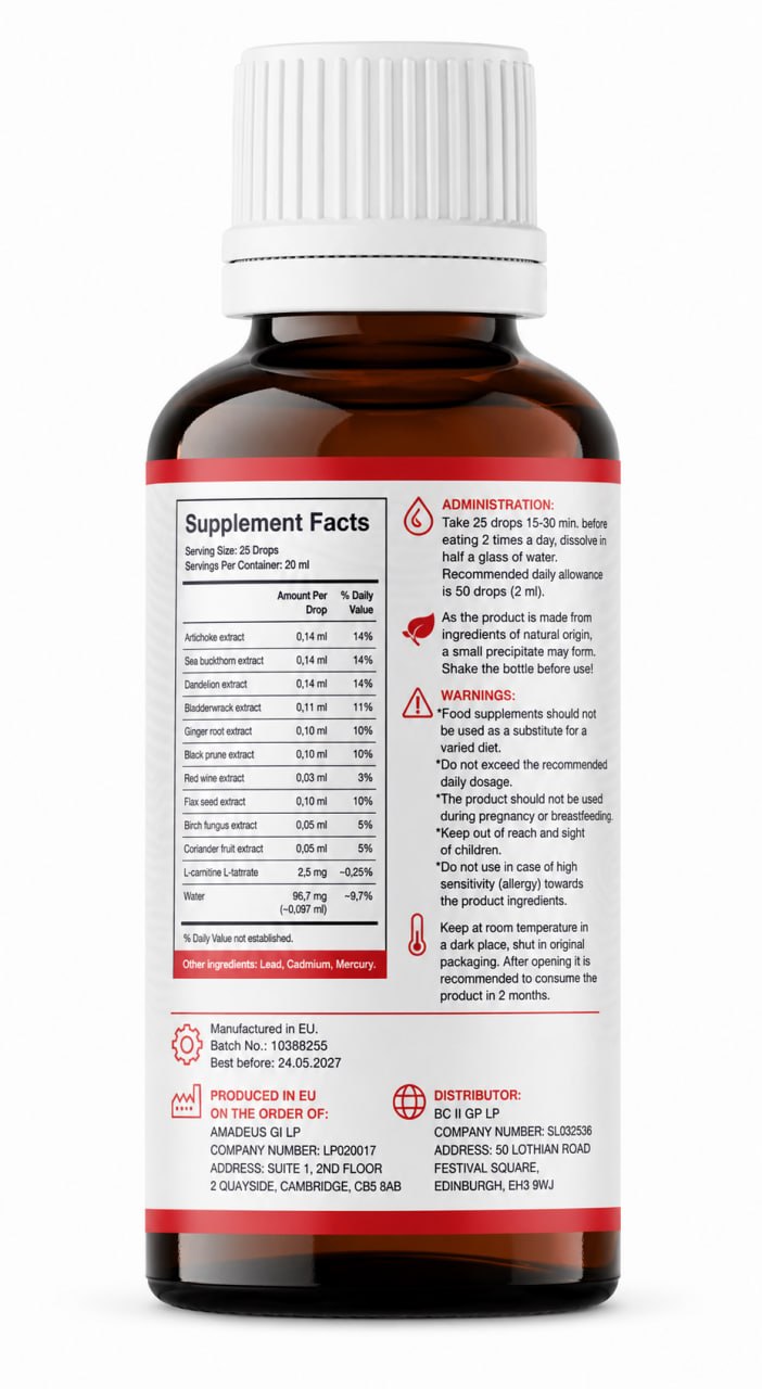 ReCardin – Heart & Cardiovascular Wellness Support Drops – 20 ml