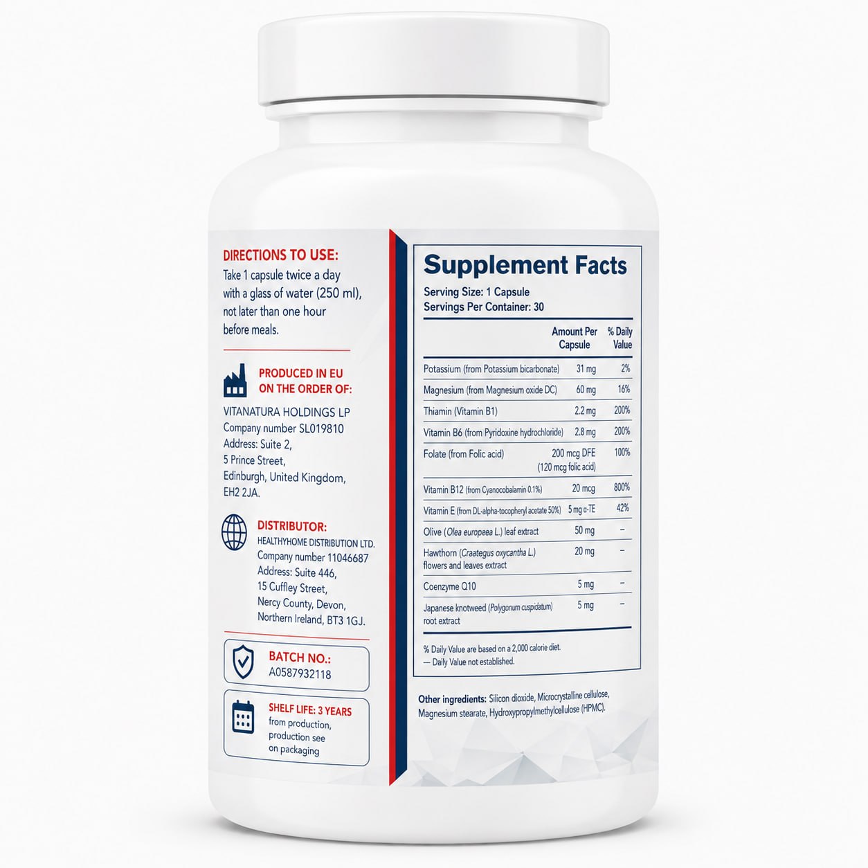 Tonevit 30 Capsules – Heart & Cardiovascular Support Supplement